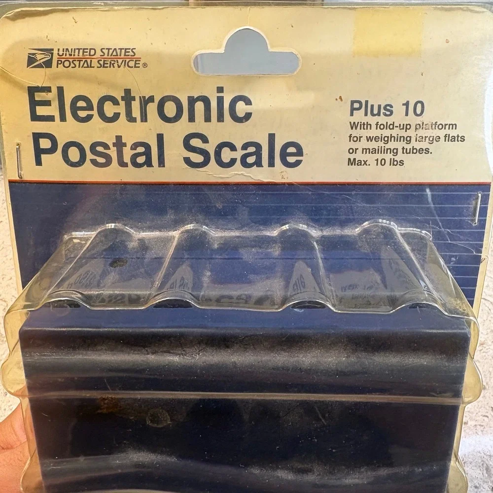 USPS Electronic Postal Scale 10lb Capacity Blue with AC Adapter New